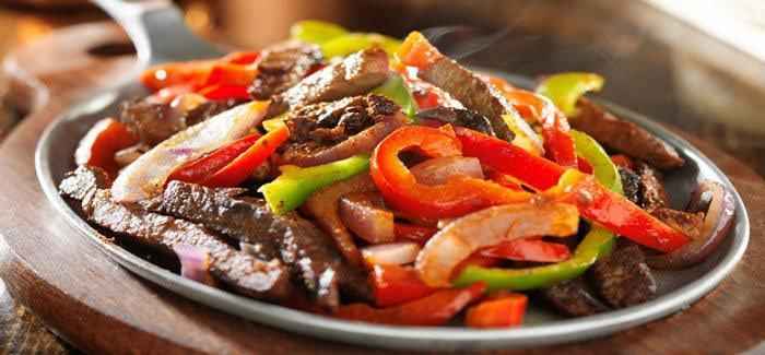 fajitas de res a la mexicana